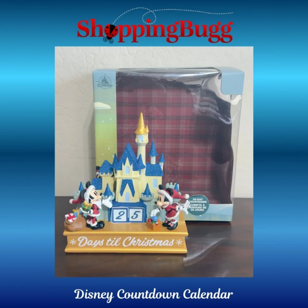 Disney Parks Mickey & Minnie Christmas Holiday Castle Countdown Calendar 2020